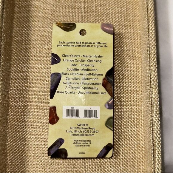 Genuine Gemstones Semi-Precious Personalized P Necklace - Picture 4 of 7